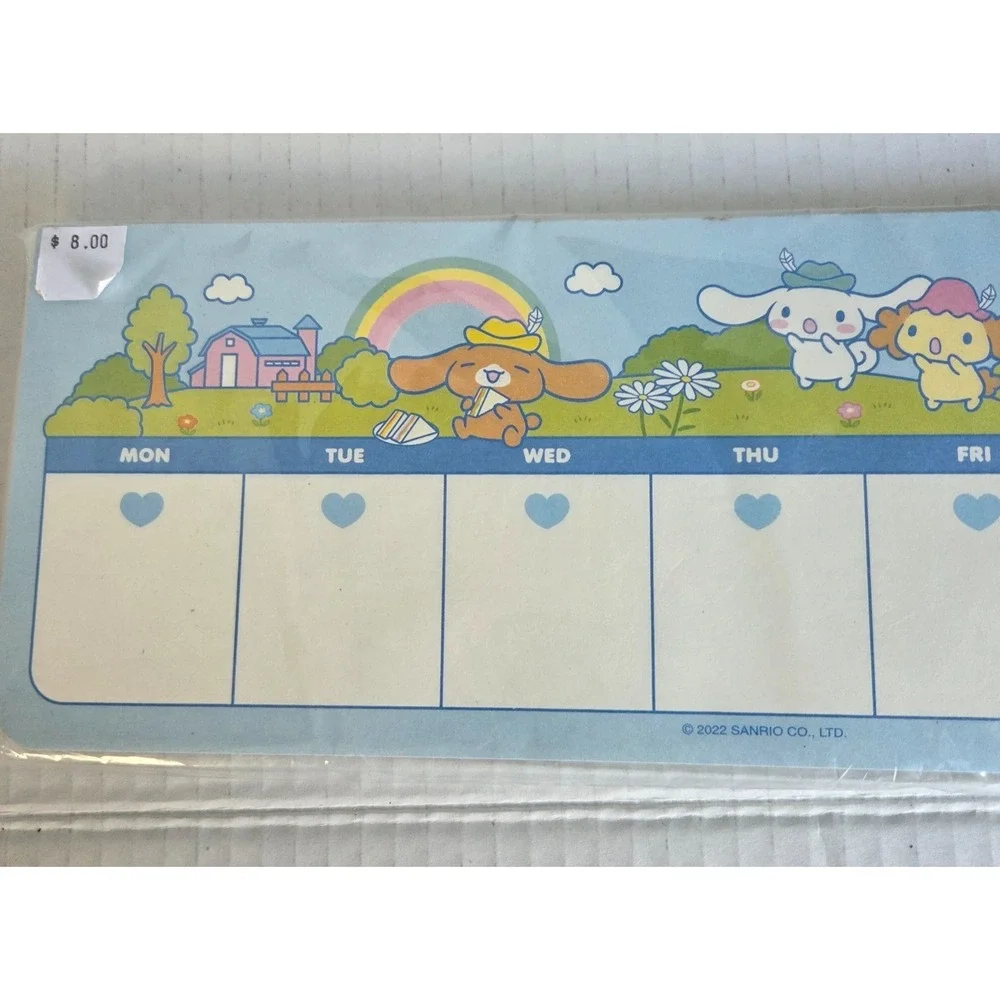 NEW Sanrio Cinnamoroll Stationery Office Weekly Daily To Do List Planner Pad